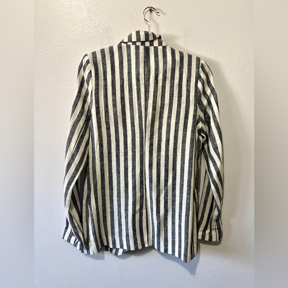 POPSUGAR NWT Striped Linen Blend Blazer - XS - Picture 8 of 10